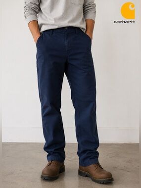 Carhartt FR Flame Resistant Ripstop Utility Work Pants Navy 34x32
